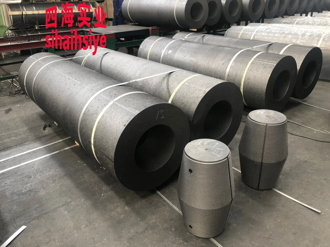 Factory Direct Sale Steel Casting HP 400mm Extruded Carbon Graphite Electrodes with Nipples