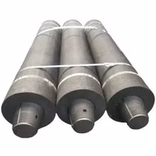 Électrode en graphite à prix compétitif 450 mm ultra haute puissance avec mamelons 4 tpl